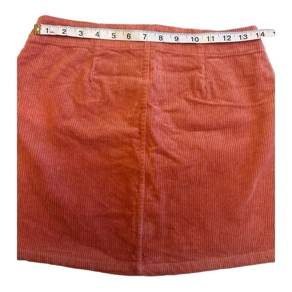 Orange Kiss - Couture Y2K Rust Mini Skirt - Picture 4 of 5